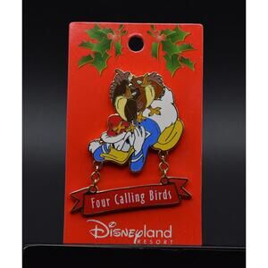 Disney DLR 12 Days of Christmas Donald Duck 2004 Four Calling Birds Pin (C2)